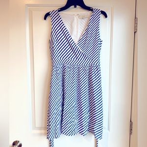 Blue and white striped Ann Taylor loft dress!!